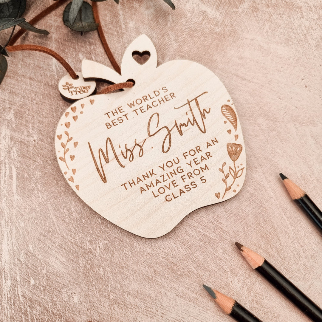 Apple Teacher Keepsake - TilleyTree