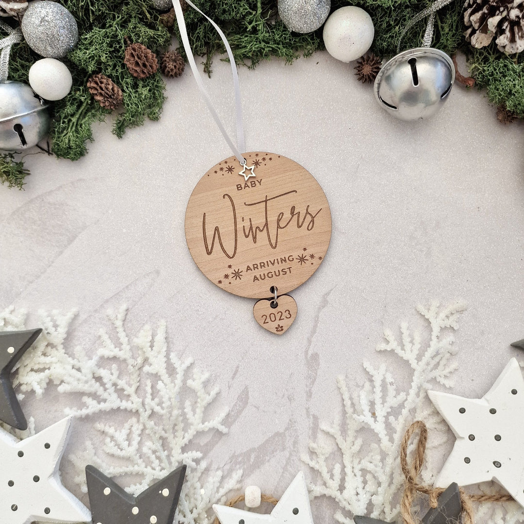Baby Announcement Christmas Decoration - TilleyTree
