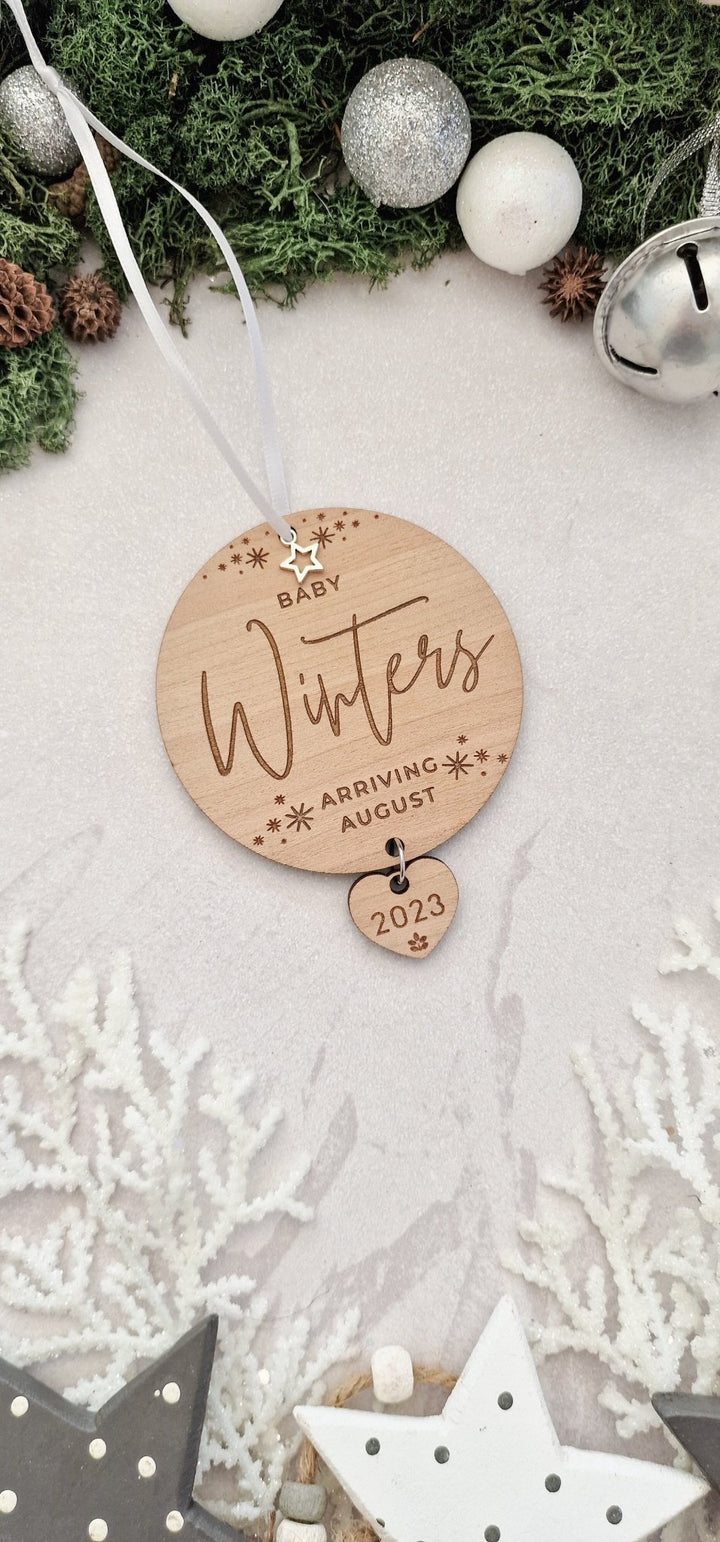 Baby Announcement Christmas Decoration - TilleyTree