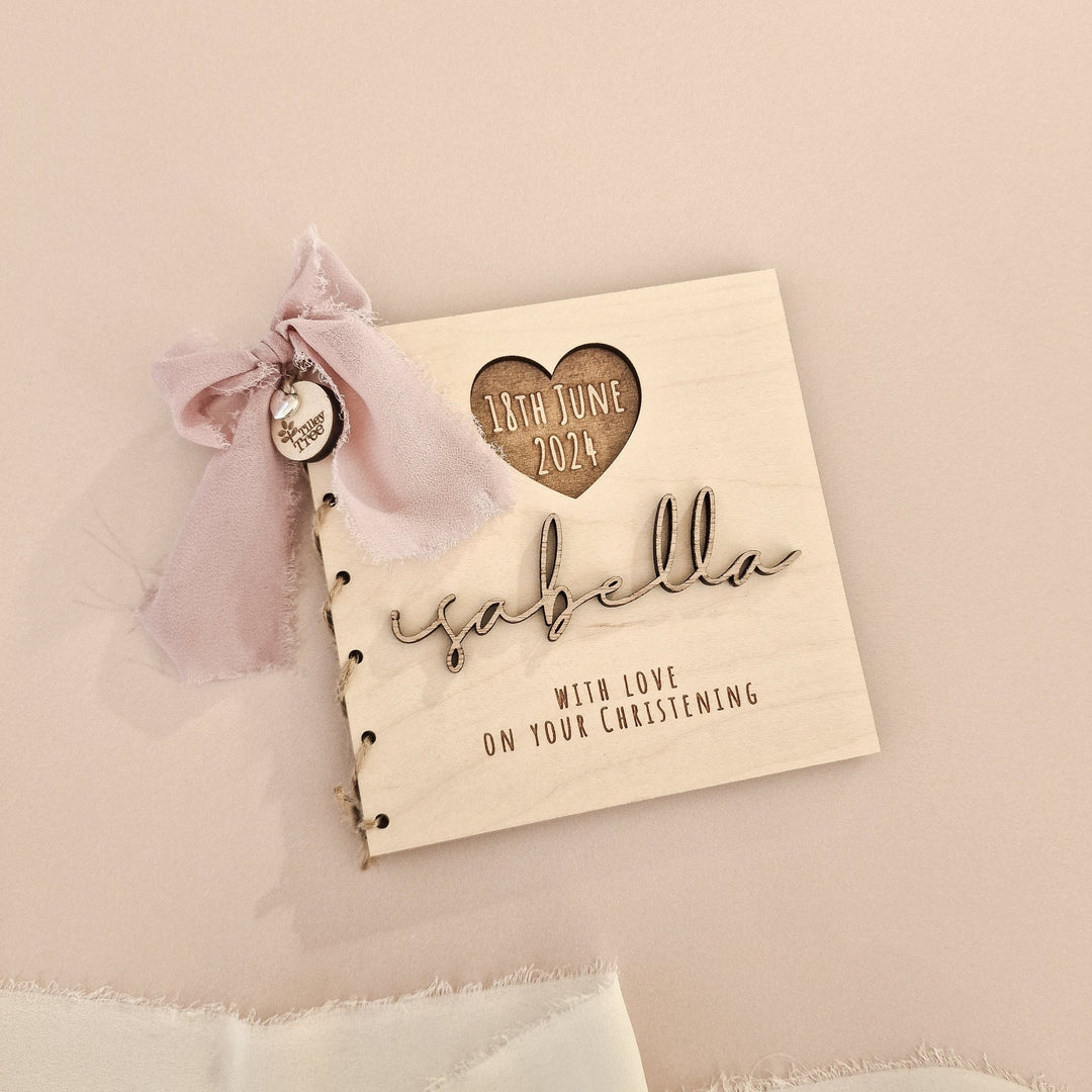 Christening/Baptism - Sweet Heart Card - TilleyTree