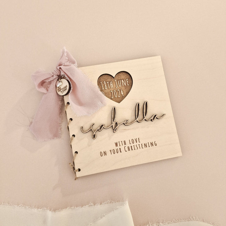 Christening/Baptism - Sweet Heart Card - TilleyTree