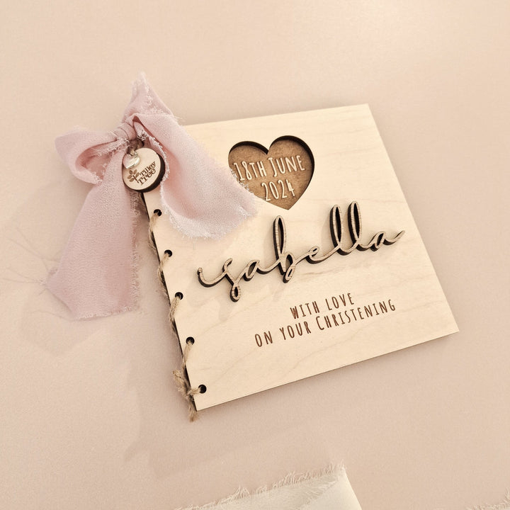 Christening/Baptism - Sweet Heart Card - TilleyTree