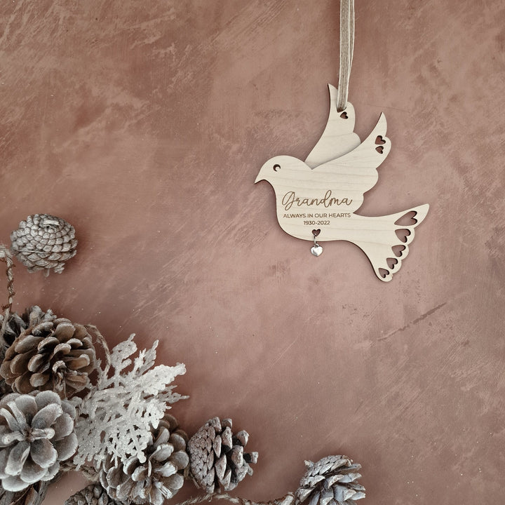 Christmas Dove - For loved ones lost - TilleyTree