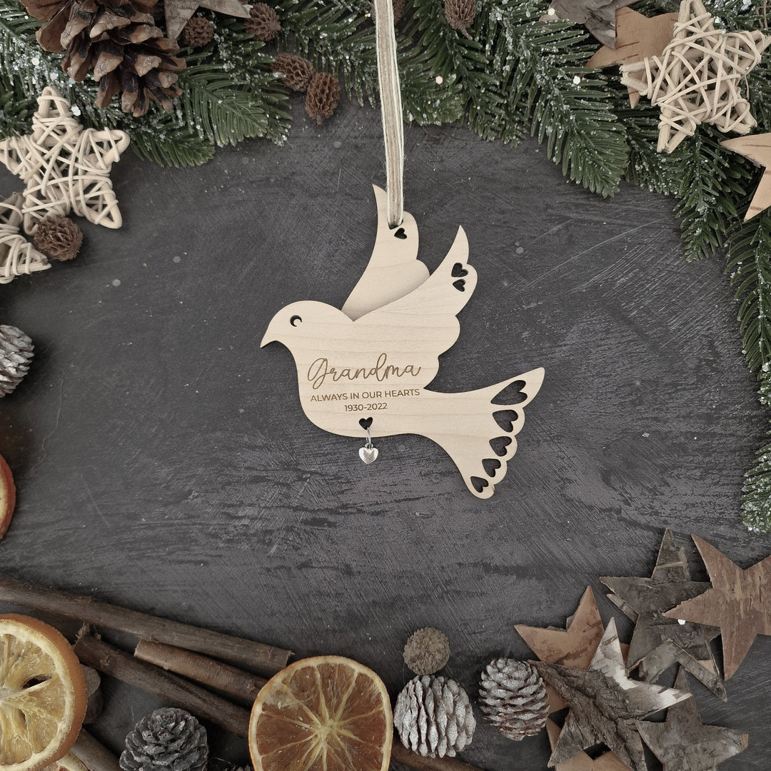 Christmas Dove - For loved ones lost - TilleyTree