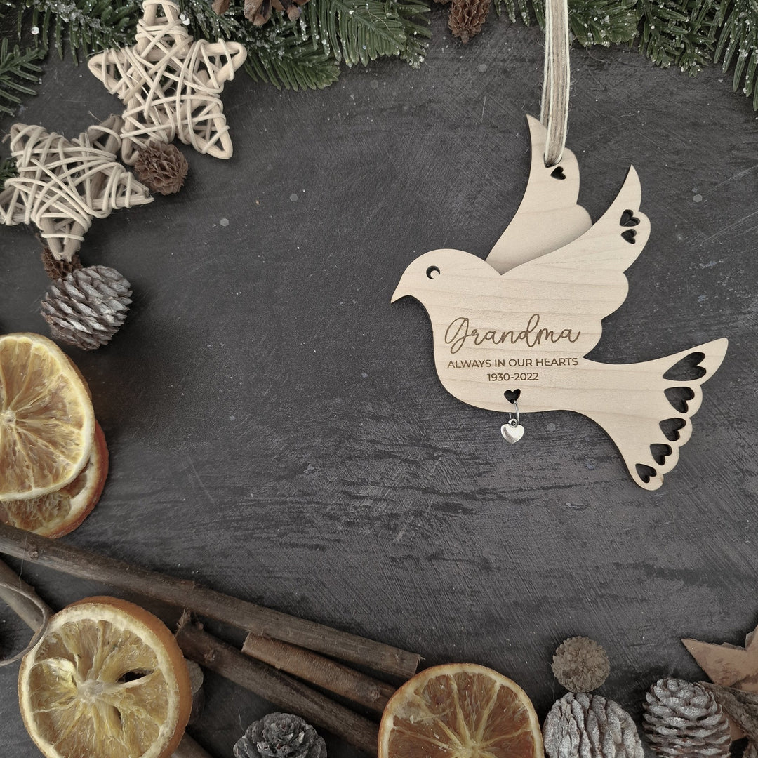 Christmas Dove - For loved ones lost - TilleyTree