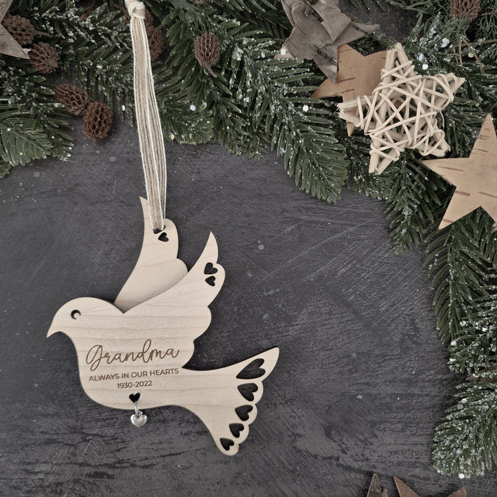 Christmas Dove - For loved ones lost - TilleyTree