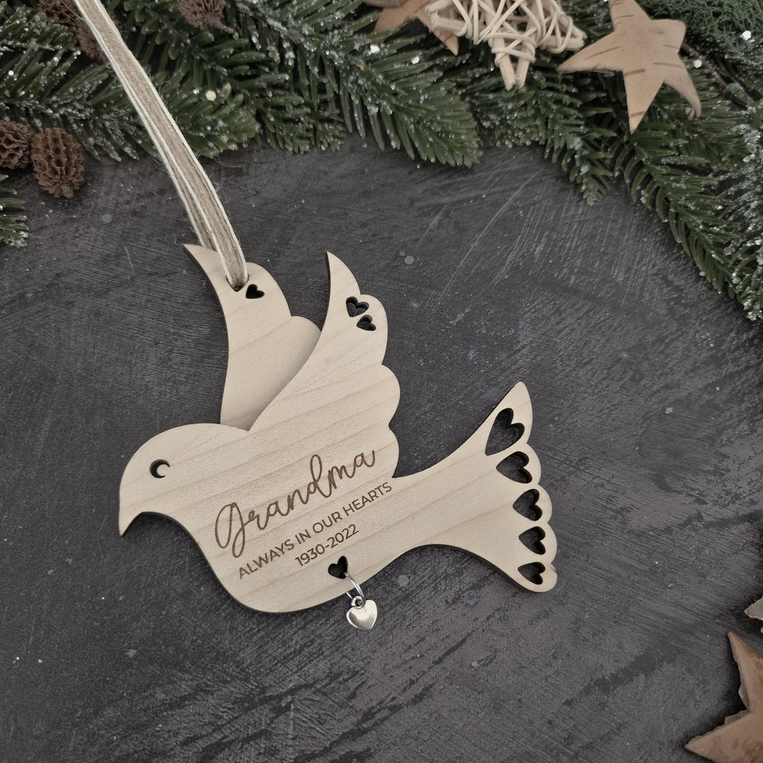 Christmas Dove - For loved ones lost - TilleyTree