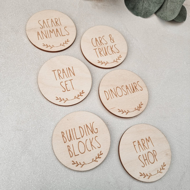 Circle Storage Labels - Scandi Style - TilleyTree