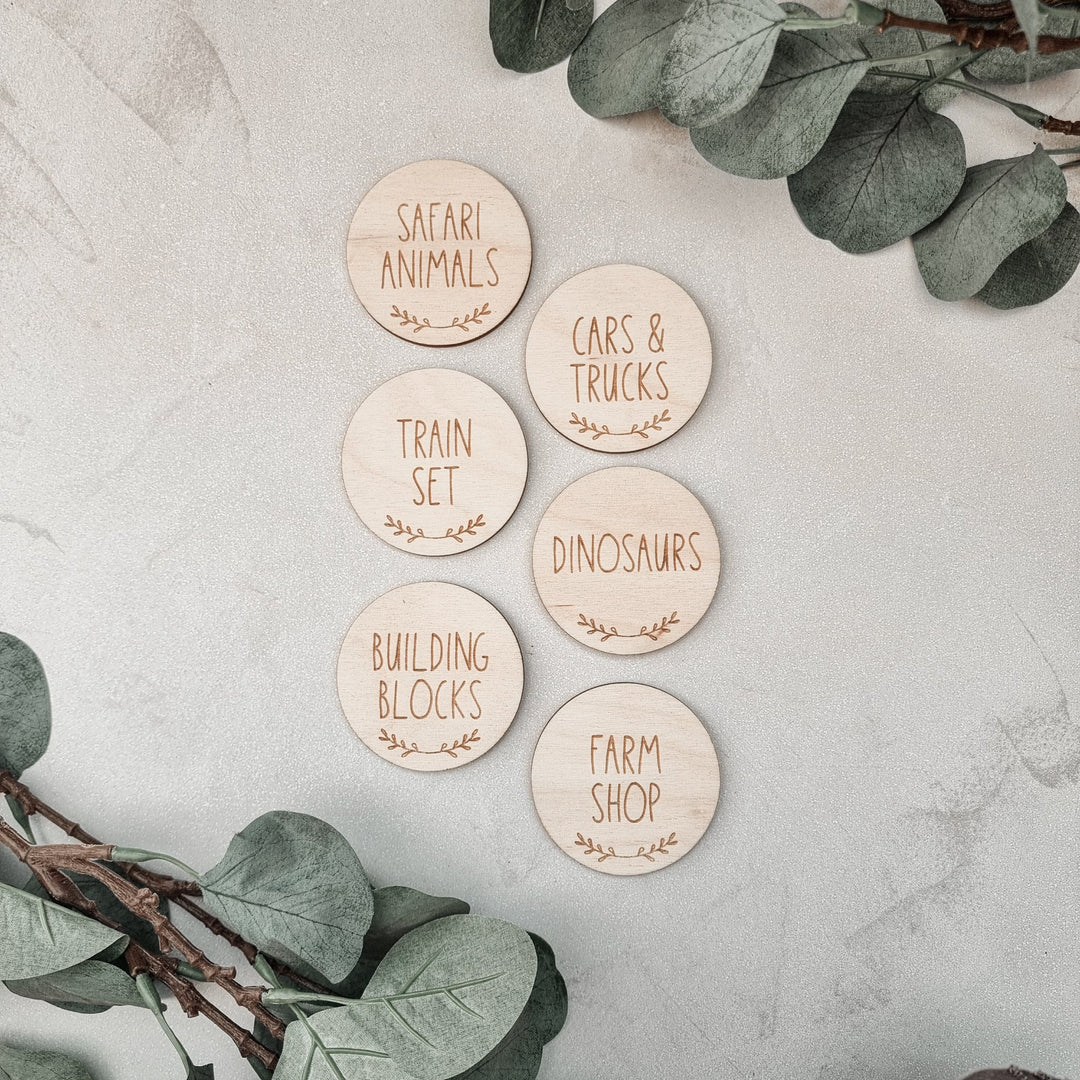 Circle Storage Labels - Scandi Style - TilleyTree