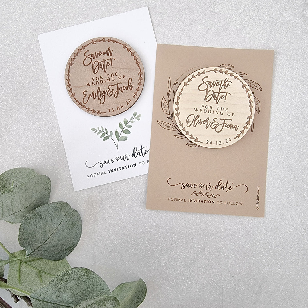 Circle Wreath Save the Date - TilleyTree