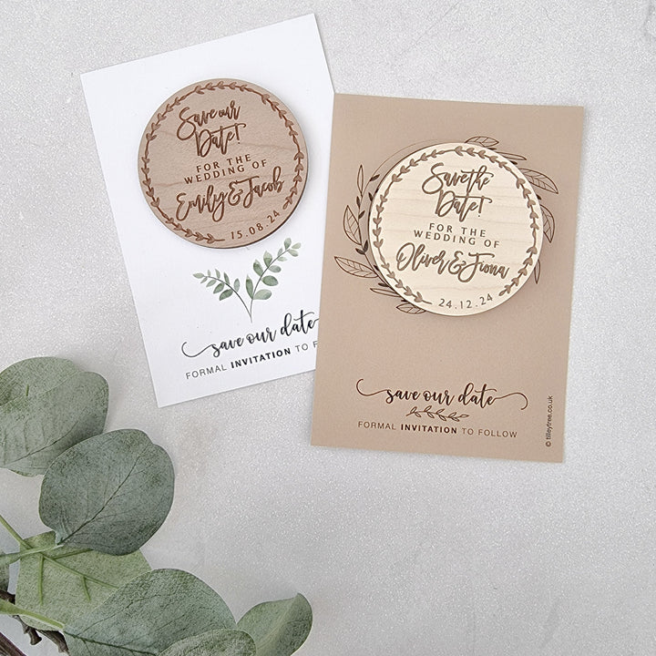 Circle Wreath Save the Date - TilleyTree