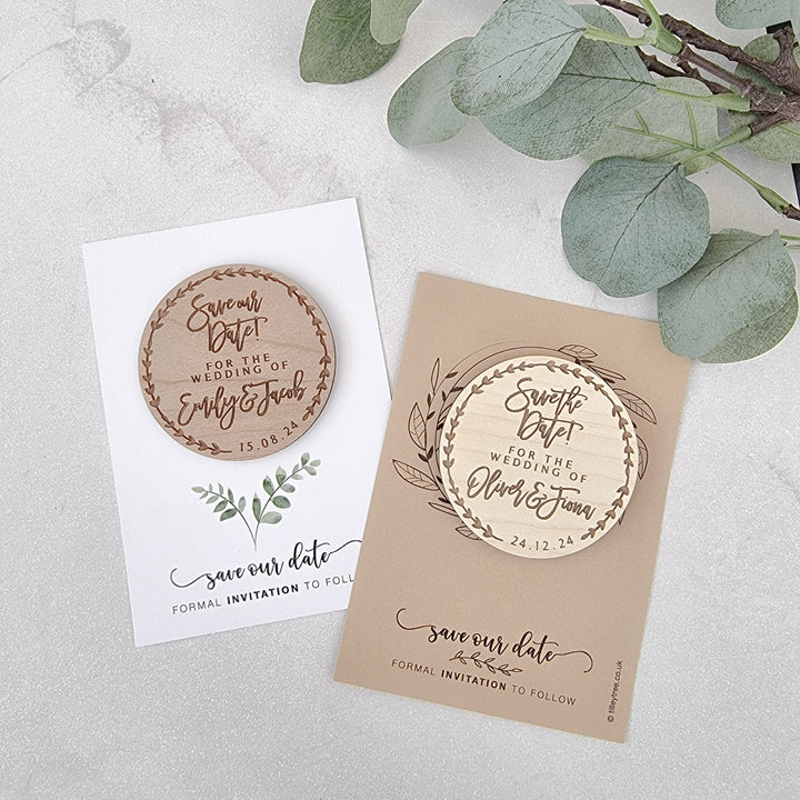 Circle Wreath Save the Date - TilleyTree