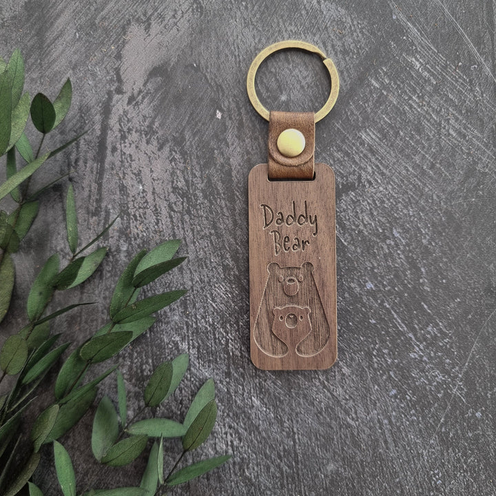 Daddy Bear Keyring - TilleyTree