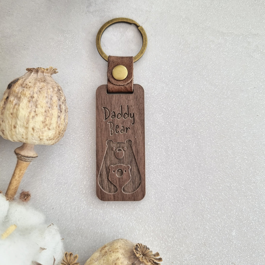 Daddy Bear Keyring - TilleyTree