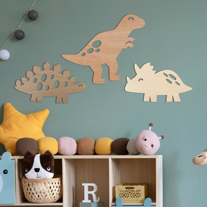 Dinosaur Wall Art - Set of 3 - Solid - TilleyTree