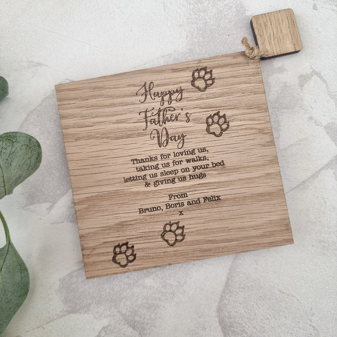 Dog Cat Pet Father's Day | Dad Birthday Card - TilleyTree