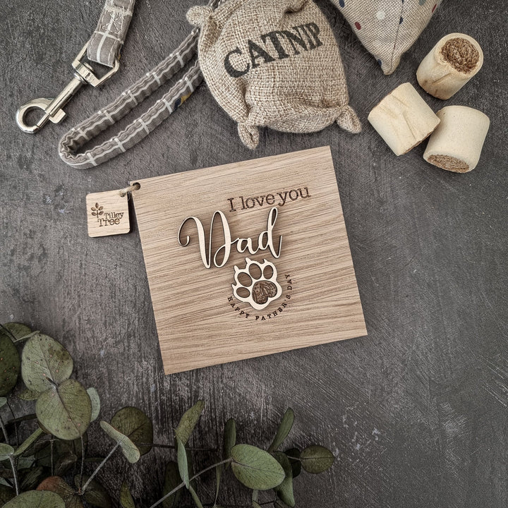 Dog Cat Pet Father's Day | Dad Birthday Card - TilleyTree