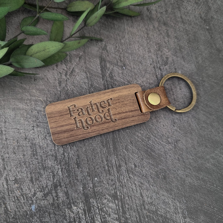 Fatherhood Personalised Keyring - TilleyTree