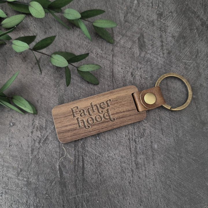 Fatherhood Personalised Keyring - TilleyTree