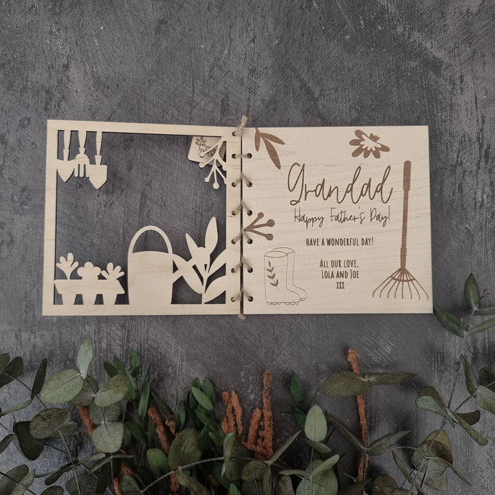 Gardening Wooden Occasion Card - TilleyTree