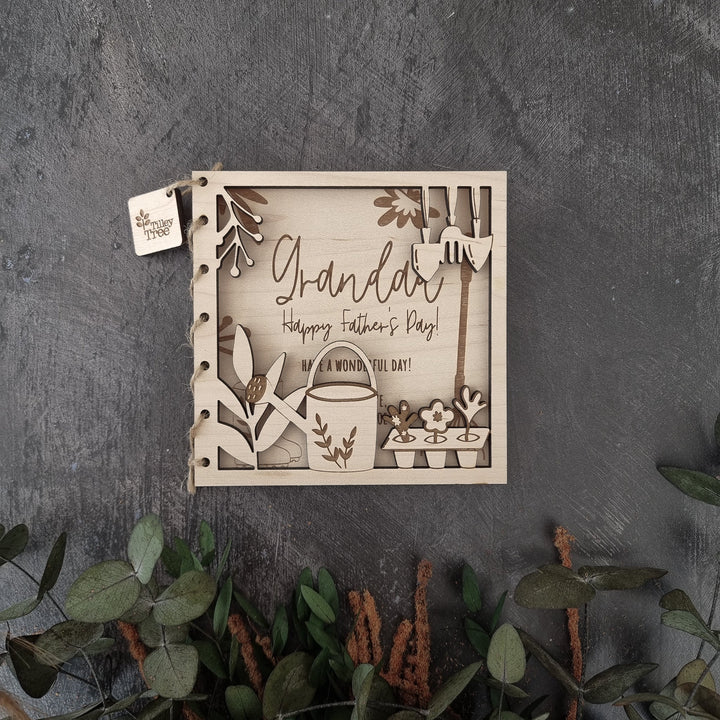 Gardening Wooden Occasion Card - TilleyTree