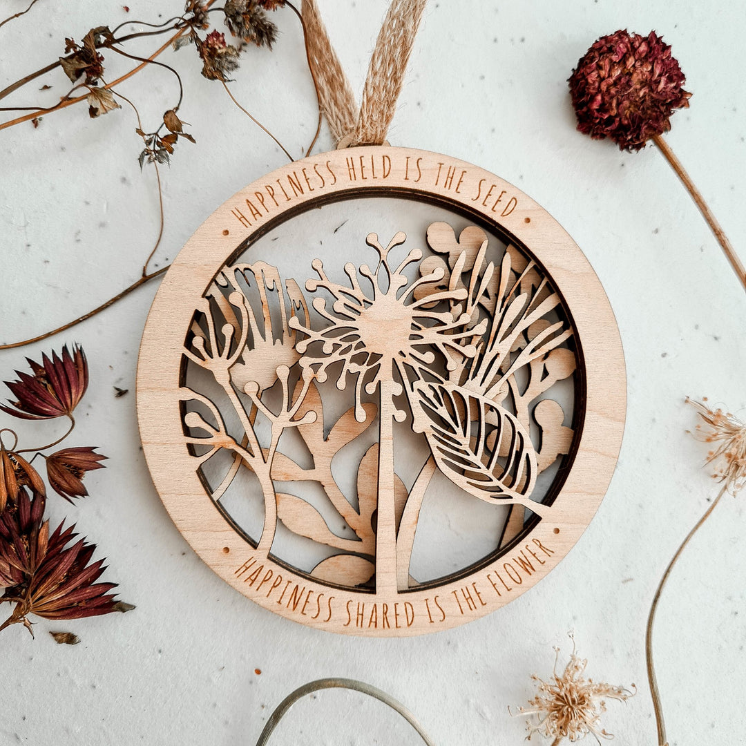 Happiness Held is the Seed - Hanging Wall Art - TilleyTree