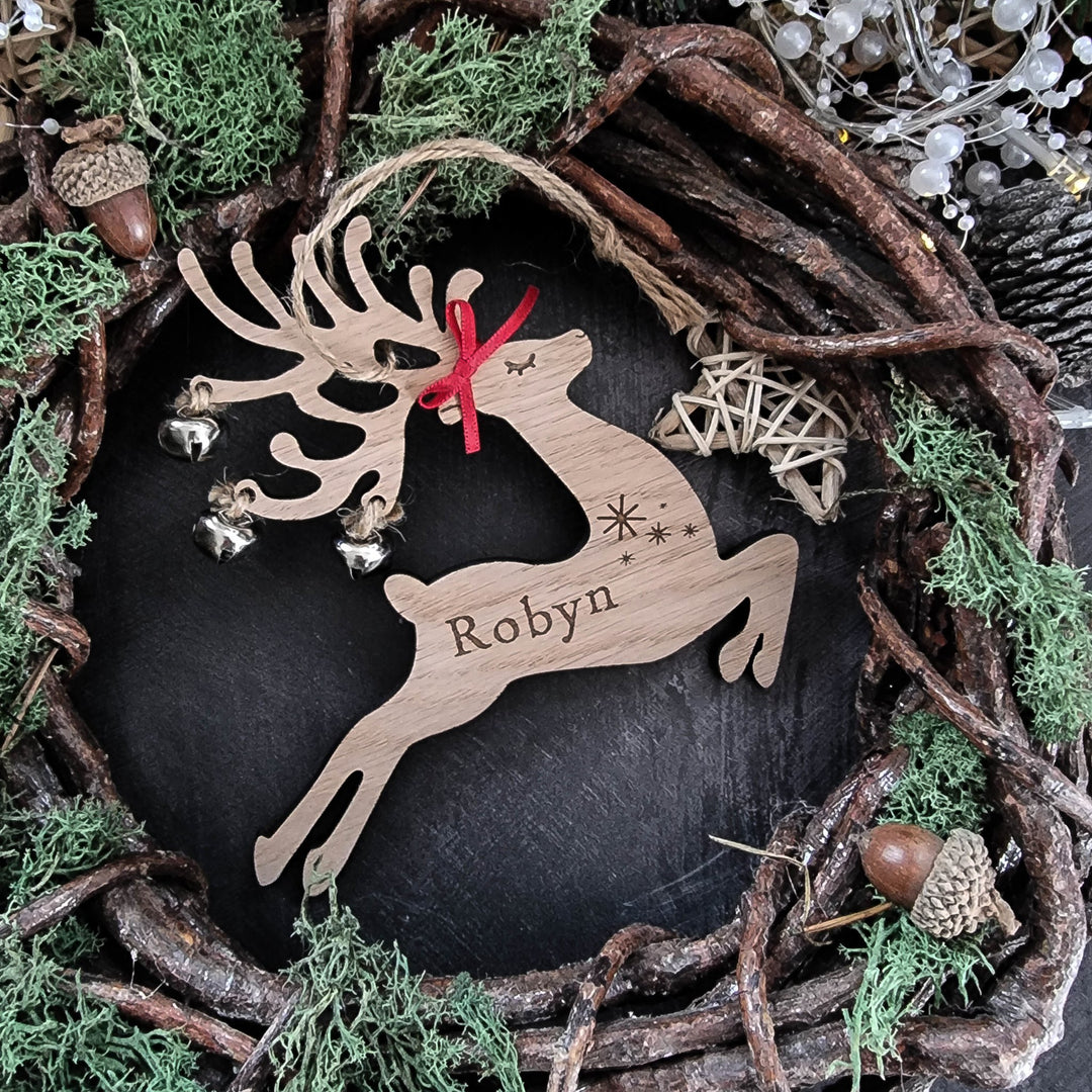 Jingle The Personalised Reindeer - TilleyTree