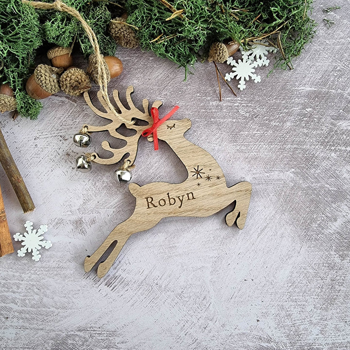 Jingle The Personalised Reindeer - TilleyTree