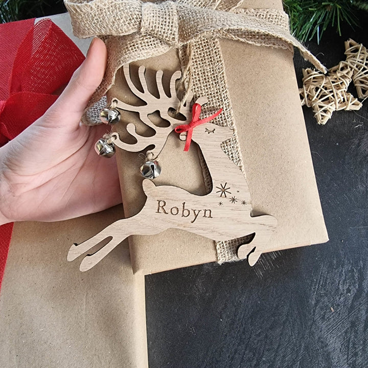 Jingle The Personalised Reindeer - TilleyTree