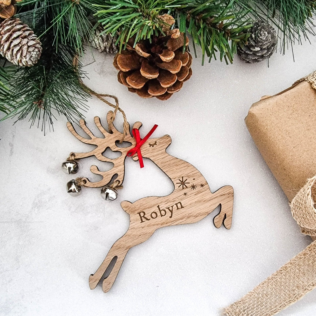 Jingle The Personalised Reindeer - TilleyTree