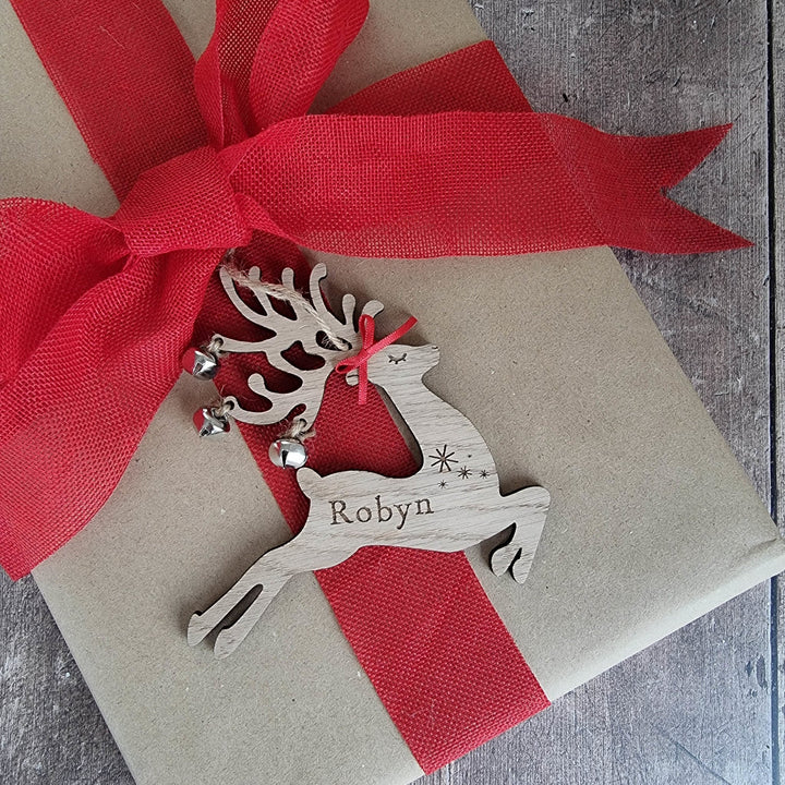 Jingle The Personalised Reindeer - TilleyTree