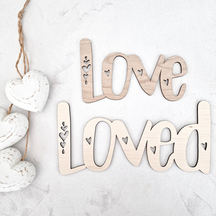 Love & Loved - Wall Art - Nursery Playroom - TilleyTree