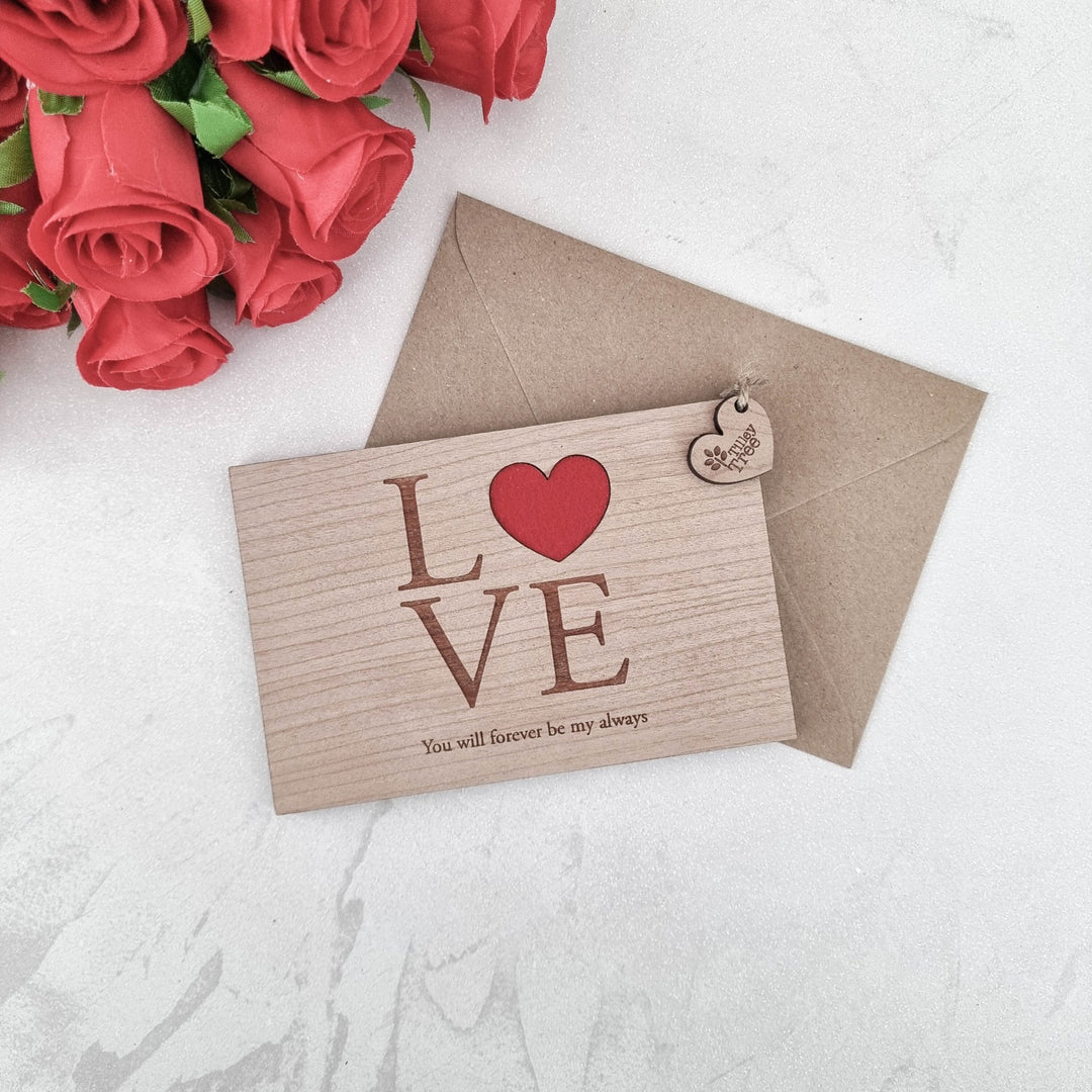 Love - Personalised Greeting Card - TilleyTree