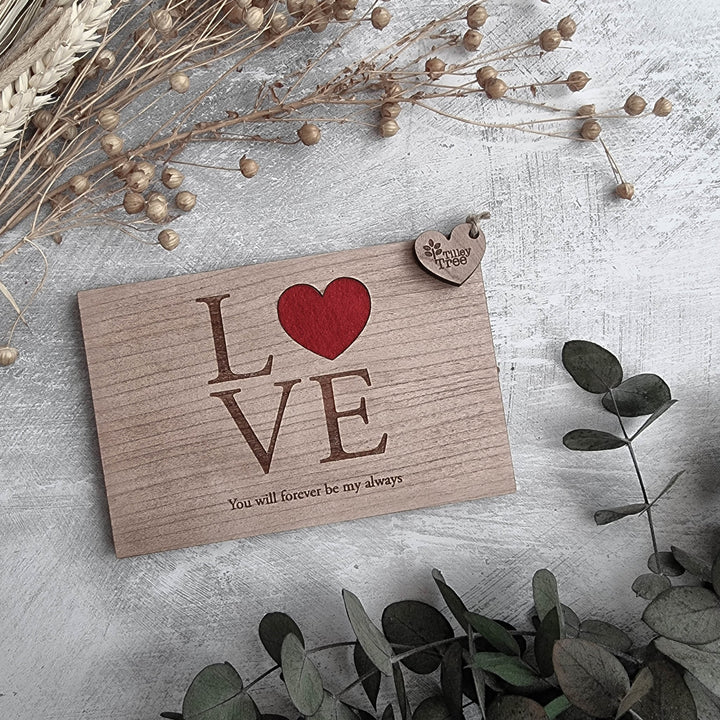 Love - Personalised Greeting Card - TilleyTree