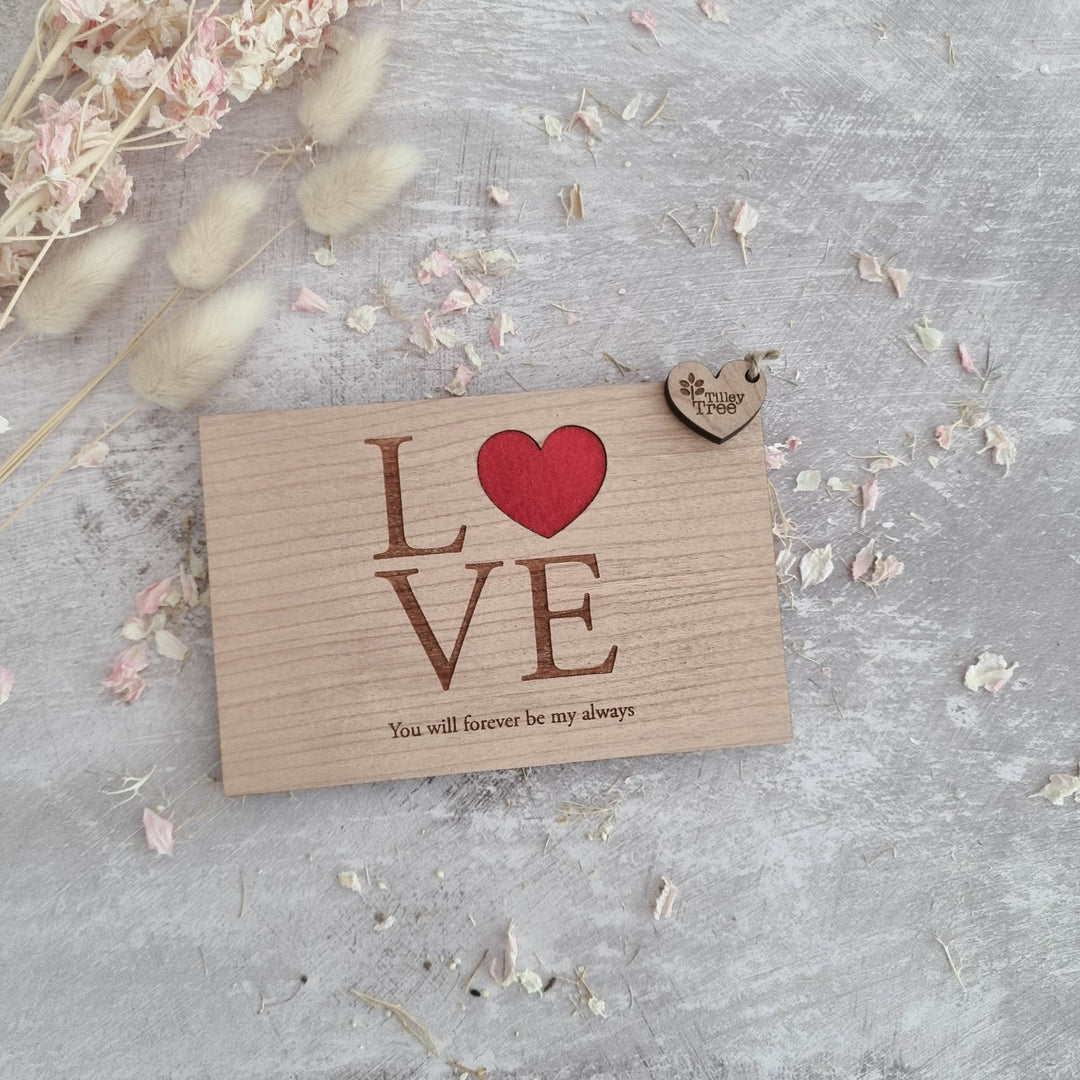 Love - Personalised Greeting Card - TilleyTree