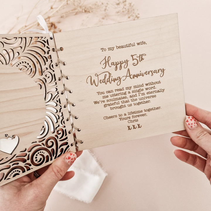 Luxury Laced Anniversary Card - TilleyTree
