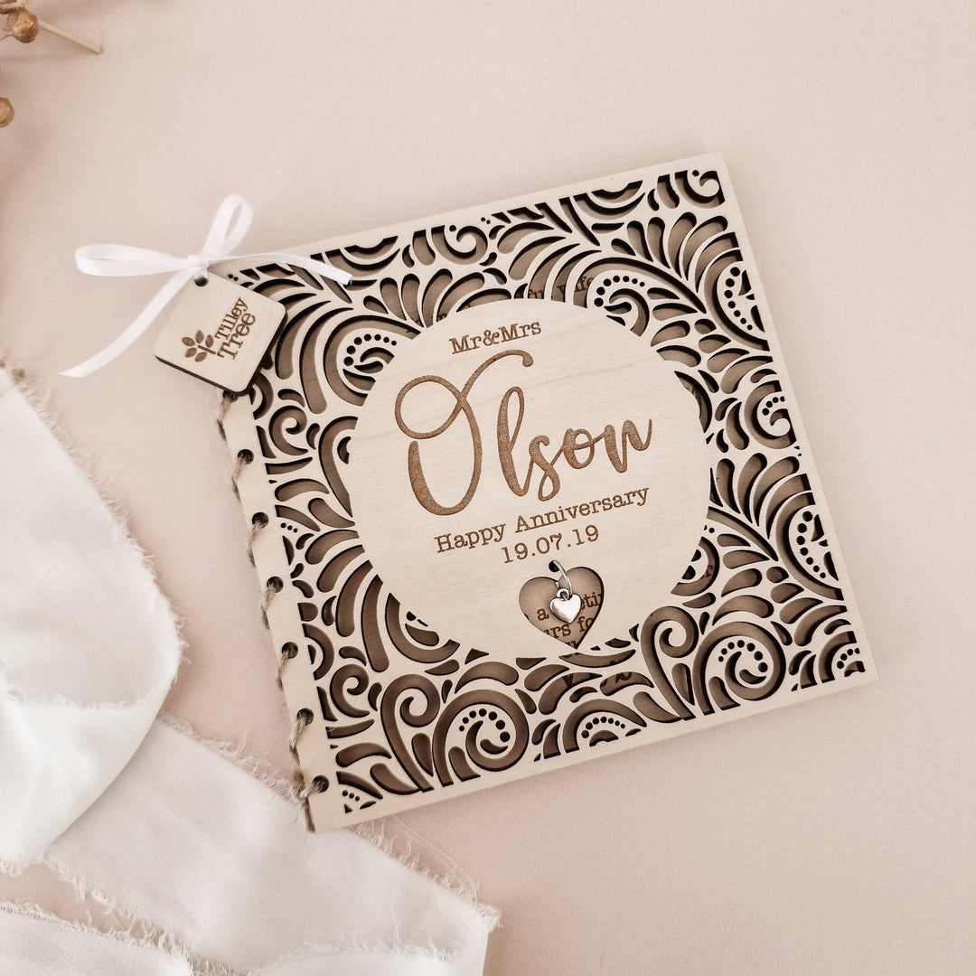 Luxury Laced Anniversary Card - TilleyTree