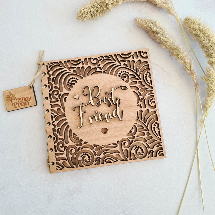 'Luxury Laced' Personalised Wooden Card - TilleyTree