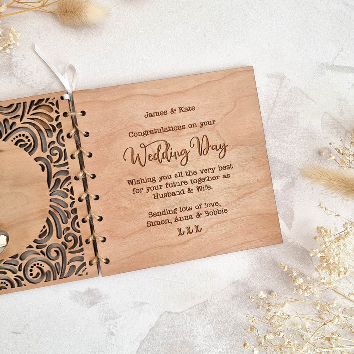 Luxury Laced Wedding Card - TilleyTree