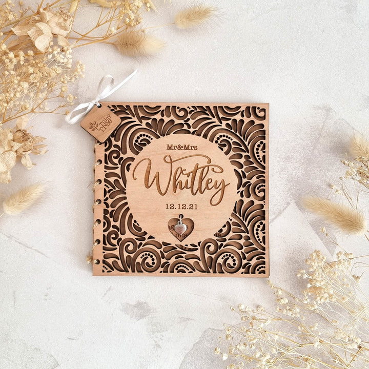 Luxury Laced Wedding Card - TilleyTree