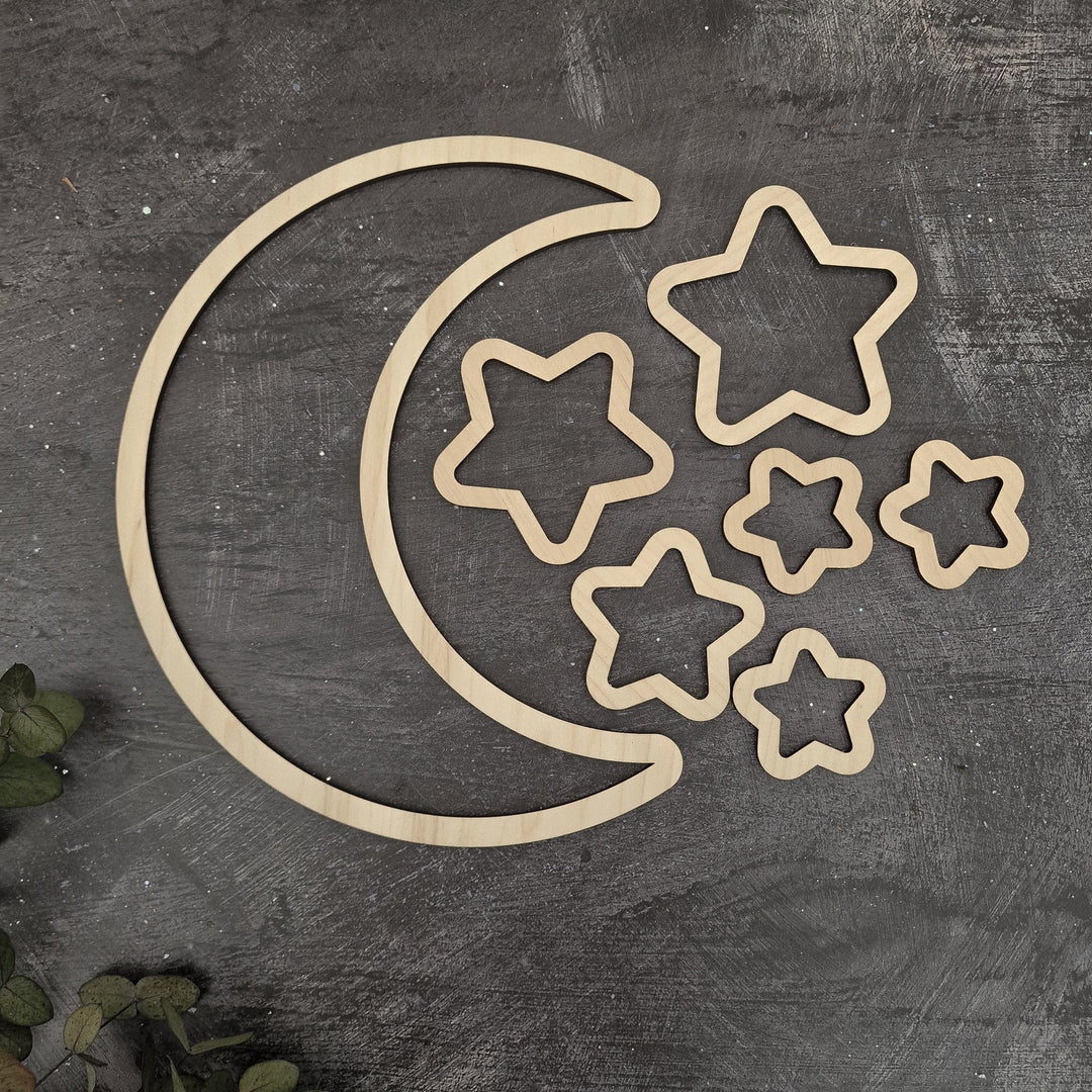 Moon and Stars Wall Art - TilleyTree