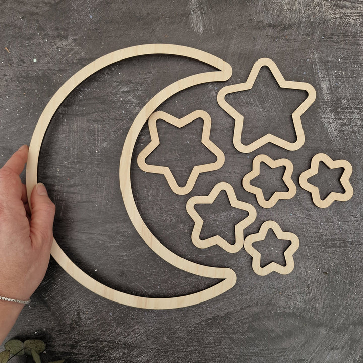 Moon and Stars Wall Art - TilleyTree