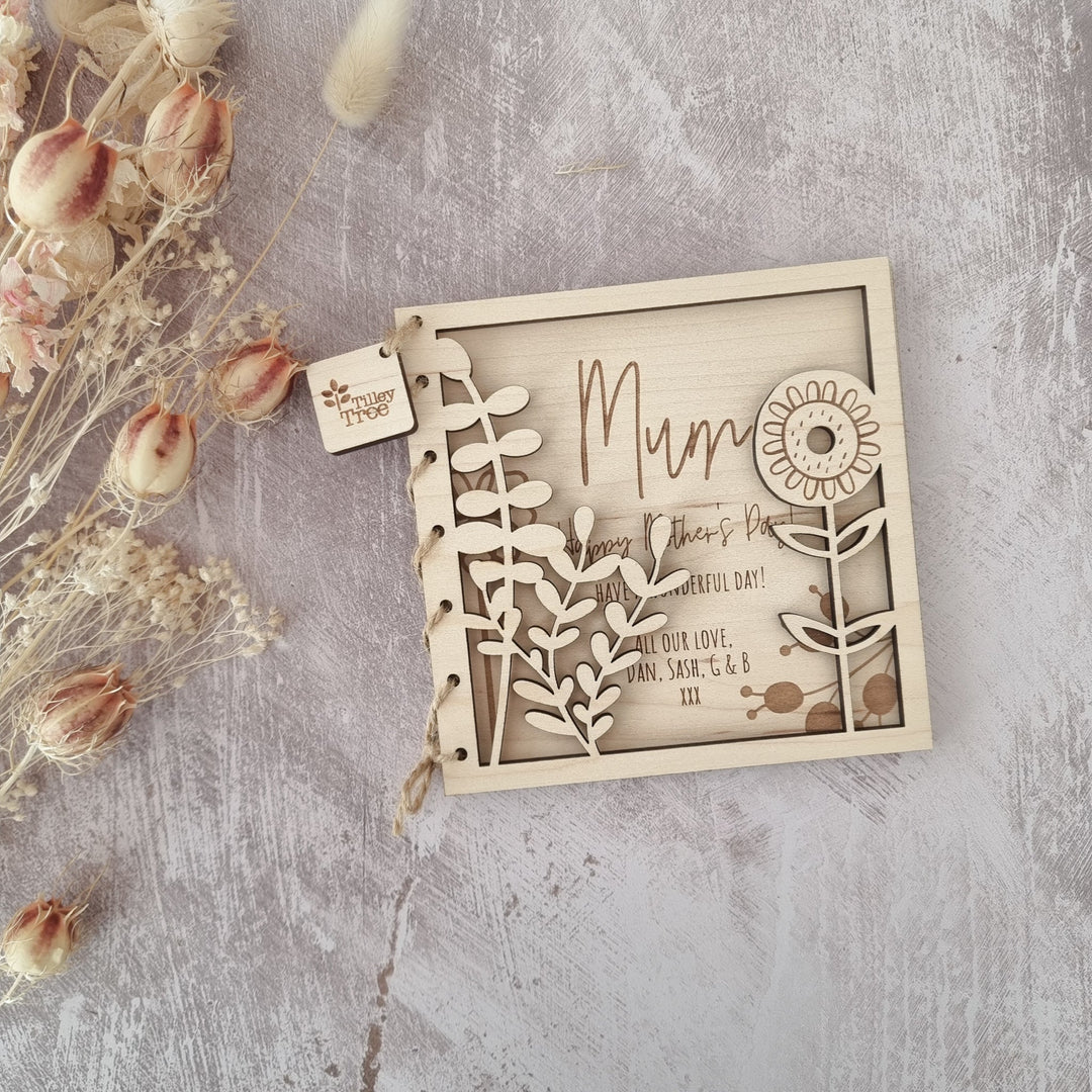 Mother's Day Card - Scandi Flowers - TilleyTree