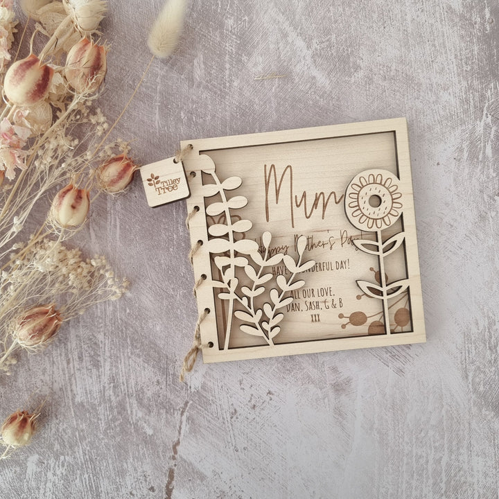 Mother's Day Card - Scandi Flowers - TilleyTree