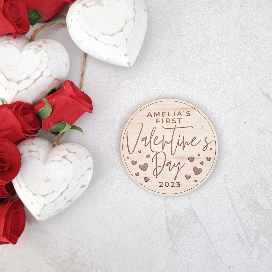 My First Valentine's Day Plaque - TilleyTree