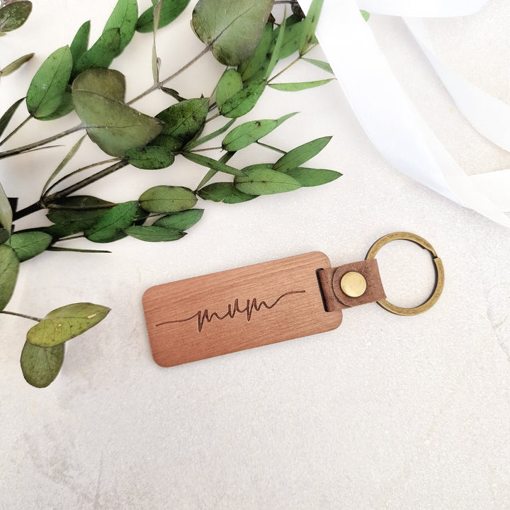 Name and Dates - Personalised Keyring - TilleyTree