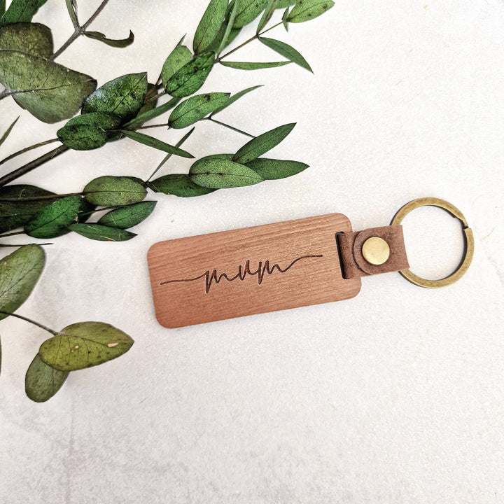 Name and Dates - Personalised Keyring - TilleyTree