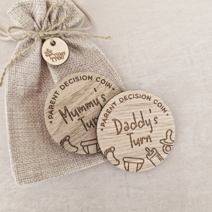 New Parents Personalised Decision Coin - TilleyTree