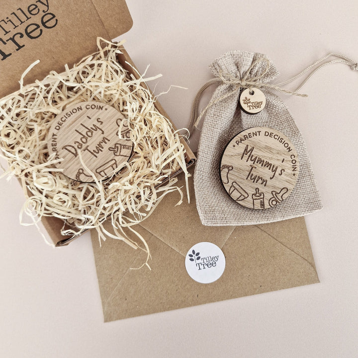 New Parents Personalised Decision Coin - TilleyTree