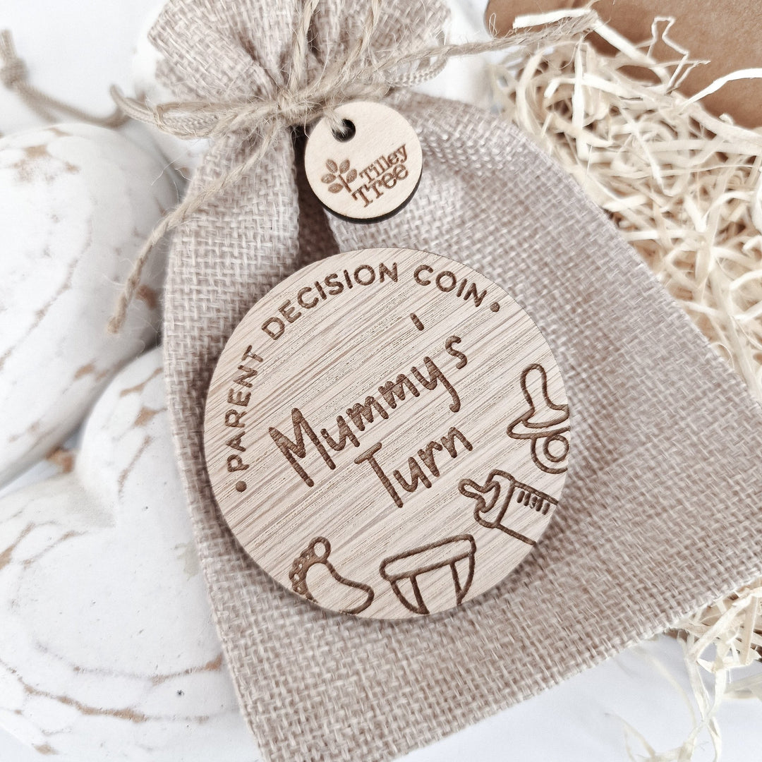 New Parents Personalised Decision Coin - TilleyTree